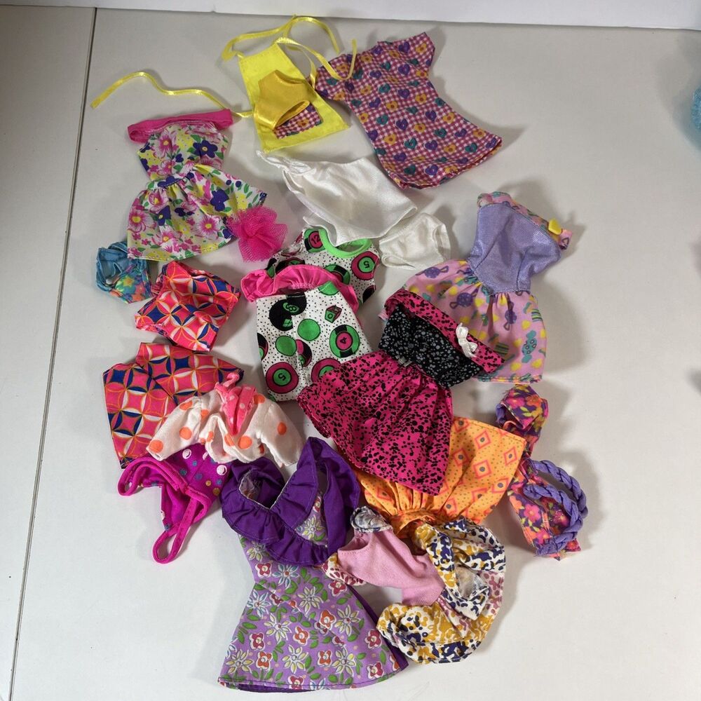 Vintage Barbie Doll Clothing 80's 90's Lot 20 Items